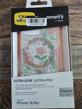 NWT OtterBox Symmetry Series MagSafe Case - iPhone 16 Pro - Floral